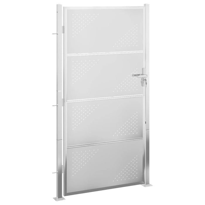 Cancello da giardino 100x176 cm in acciaio inox 376490
