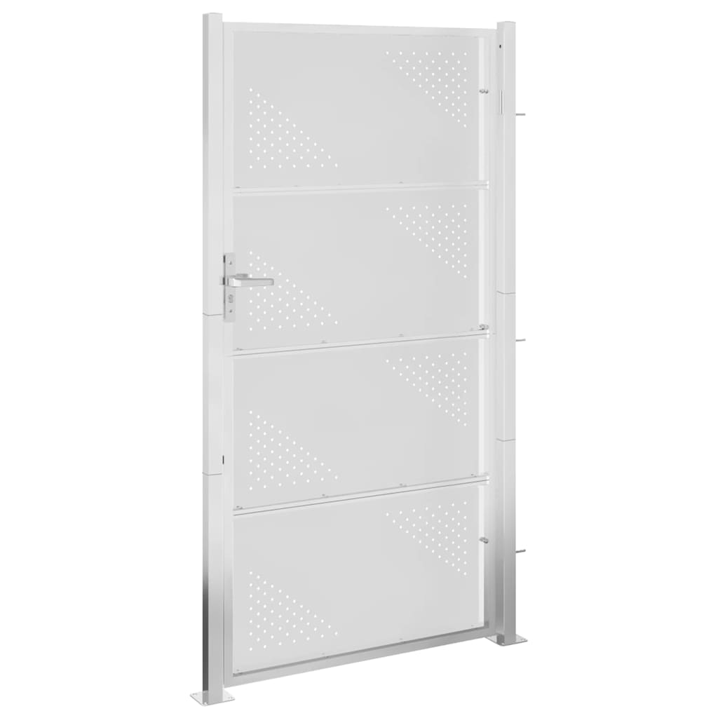 Cancello da giardino 100x176 cm in acciaio inox 376490