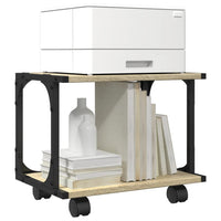 vidaXL Supporto Stampante 2 Piani Rovere Sonoma 41x28x33,5 Multistrato