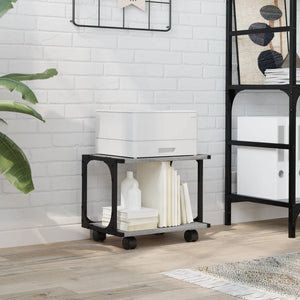 Supporto Stampante 2 Piani Grigio Sonoma 41x28x33,5 Multistratocod mxl 90743