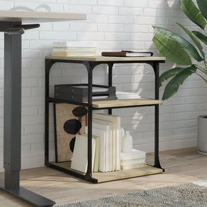 Supporto Stampante 3 Piani Rovere Sonoma 43x48x64cm Multistrato 842277