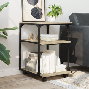 Supporto Stampante 3 Piani Rovere Sonoma 43x48x64cm Multistrato 842277