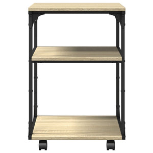 Supporto per stampante tavolo ufficio 3 livelli sonoma 43 x 48 x 64 cm marrone 02_0044807