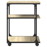 Supporto Stampante 3 Piani Rovere Sonoma 43x48x64cm Multistrato 842277