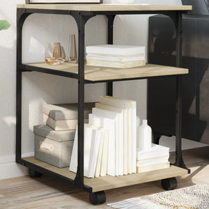 Supporto Stampante 3 Piani Rovere Sonoma 43x48x64cm Multistrato 842277