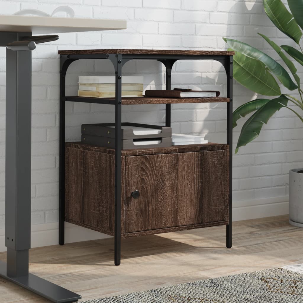 Supporto Stampante 3Piani Rovere Marrone 50x40x76cm Multistratocod mxl 90748