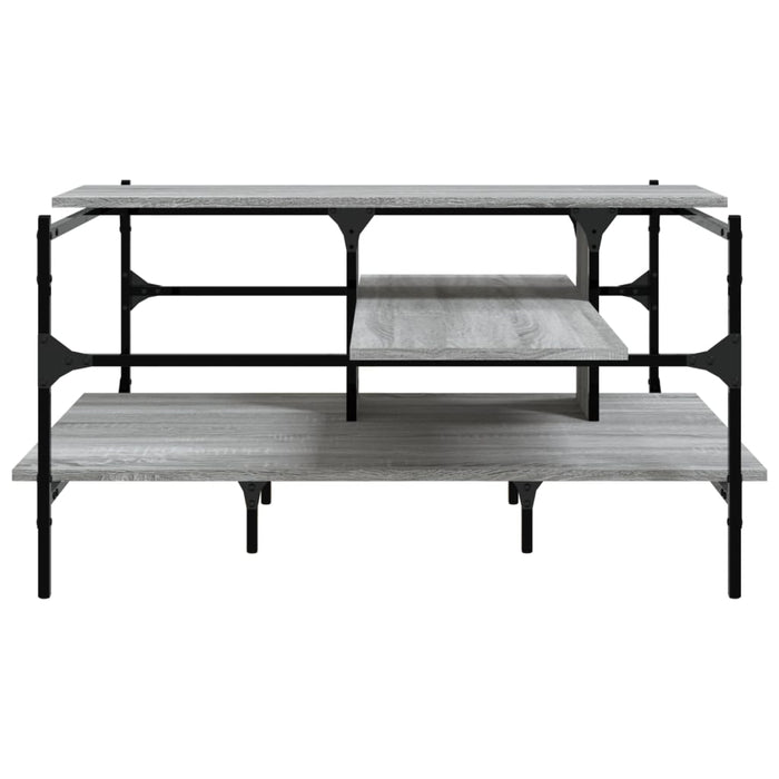 Tavolino Salotto Grigio Sonoma 100x100x48,5cm Legno Multistrato