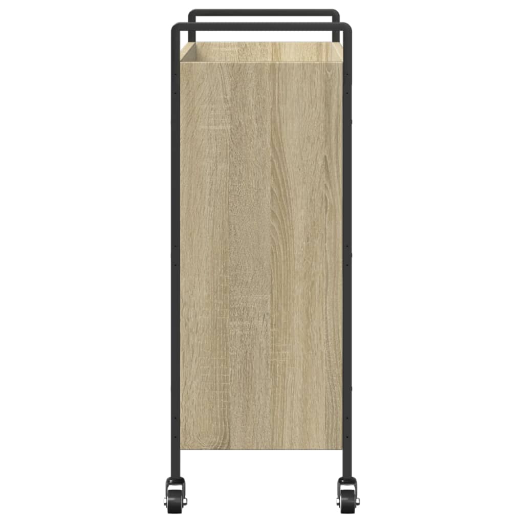 Carrello da Cucina-Scaffale per Cucina Rovere Sonoma 70x30x82 cm Legno Multistrato
