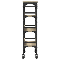 Carrello da Cucina-Scaffale per Cucina Rovere Sonoma 53x20x76 cm Legno Multistrato