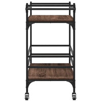 Carrello Cucina-Scaffale per Cucina Rovere Marrone 82x40x78,5 cm Legno Multistrato