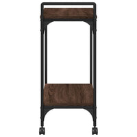 Carrello Cucina-Scaffale per Cucina Rovere Marrone 60,5x31x72,5cm Legno Multistrato