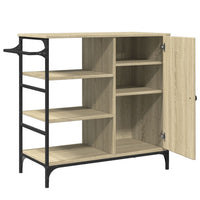 Carrello da Cucina-Scaffale per Cucina Rovere Sonoma 87,5x38,5x84,5 cm Multistrato