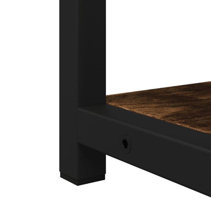 Mobile Bagno Specchio-Armadietto a Specchio da Bagno Rovere Fumo 60x16x60 cm Legno Multistrato