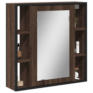Mobile Bagno Specchio Rovere Marrone 60x16x60 Legno Multistrato 842430