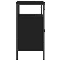 Mobile Lavabo Bagno Nero 60x30x60 cm in Legno Multistrato 842436