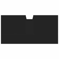 Mobile Lavabo Bagno Nero 60x30x60 cm in Legno Multistrato 842436