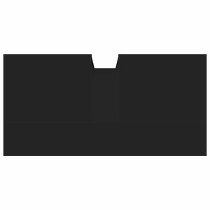 Mobile Lavabo Bagno Nero 60x30x60 cm in Legno Multistrato 842436