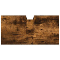 Mobile Lavabo Bagno Rovere Fumo 60x30x60 cm Legno Multistrato