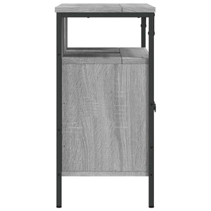 Mobile Lavabo Bagno Grigio Sonoma 60x30x60 cm Legno Multistrato 842439