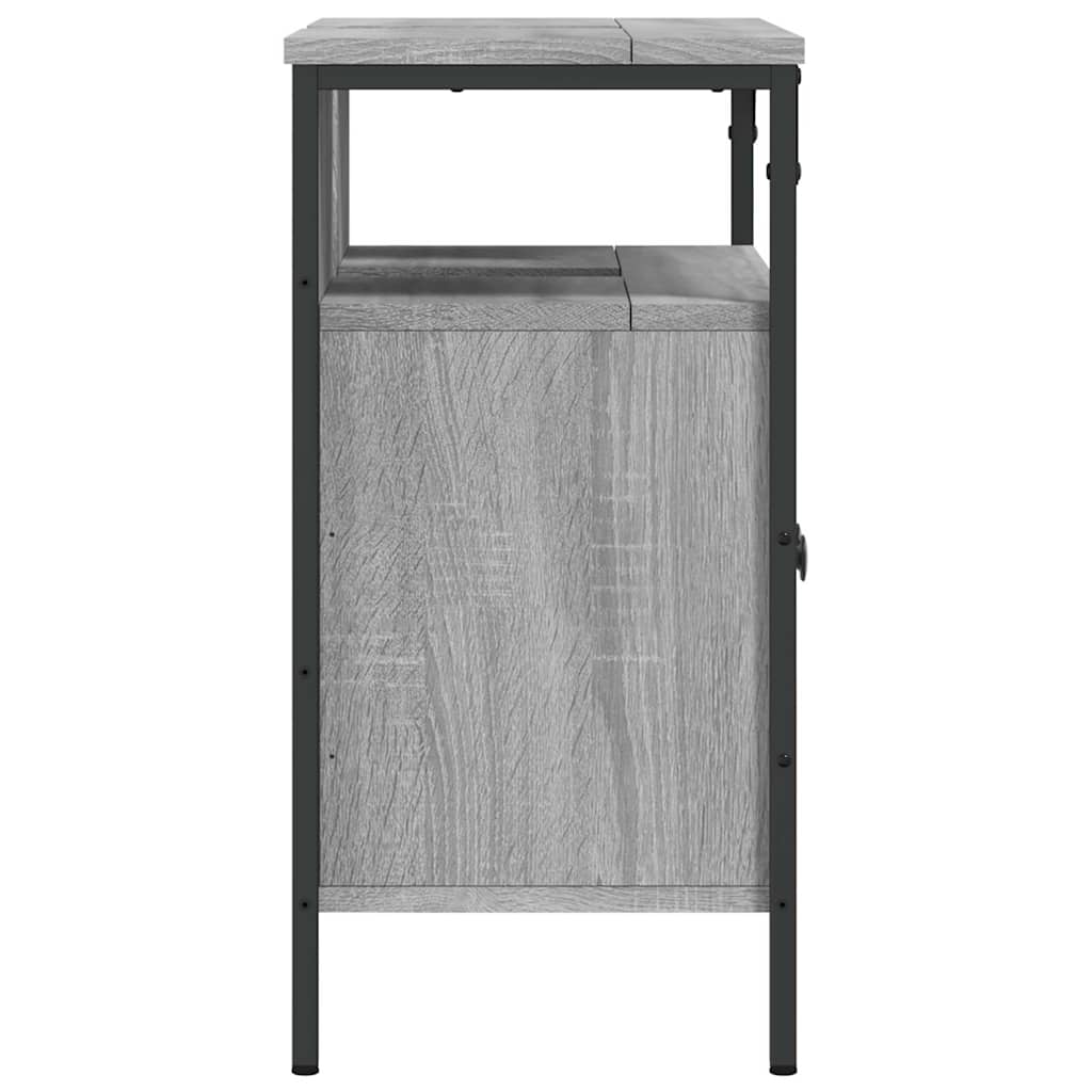 Mobile Lavabo Bagno-Armadietto da bagno Grigio Sonoma 60x30x60 cm Legno Multistrato 567595