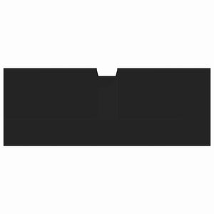 Mobile Lavabo Bagno Nero 80x30x60 cm in Legno Multistrato 842441