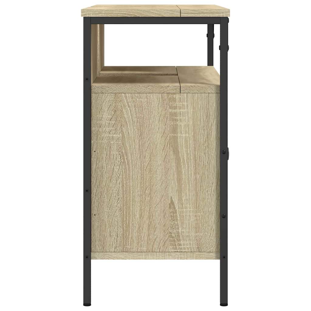 Mobile Lavabo Bagno Rovere Sonoma 80x30x60 cm Legno Multistrato 842442