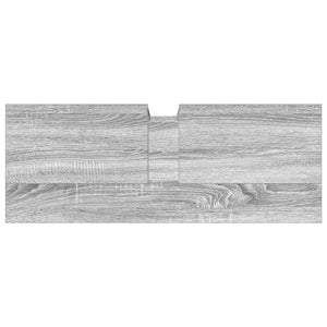 Mobile Lavabo Bagno Grigio Sonoma 80x30x60 cm Legno Multistrato 842444