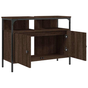 Mobile Lavabo Bagno-Armadietto da bagno Rovere Marrone 80x30x60cm Legno Multistrato 397198