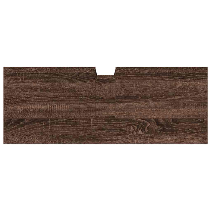 Mobile Lavabo Bagno Rovere Marrone 80x30x60cm Legno Multistrato