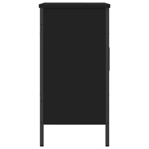 vidaXL Mobile Lavabo Bagno Nero 60x30x60 cm in Legno Multistrato