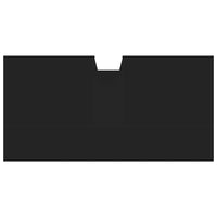 vidaXL Mobile Lavabo Bagno Nero 60x30x60 cm in Legno Multistrato