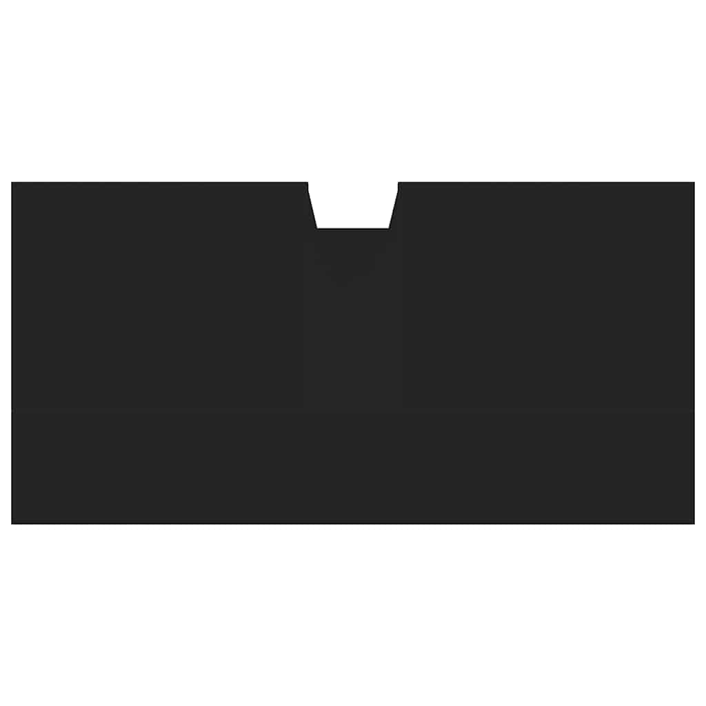 Mobile Lavabo Bagno Nero 60x30x60 cm in Legno Multistrato 842446