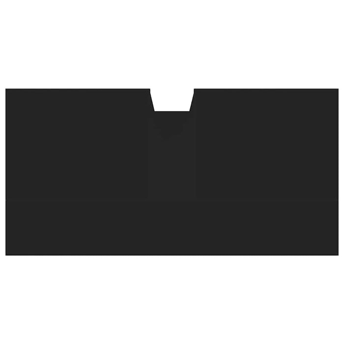 Mobile Lavabo Bagno Nero 60x30x60 cm in Legno Multistrato 842446