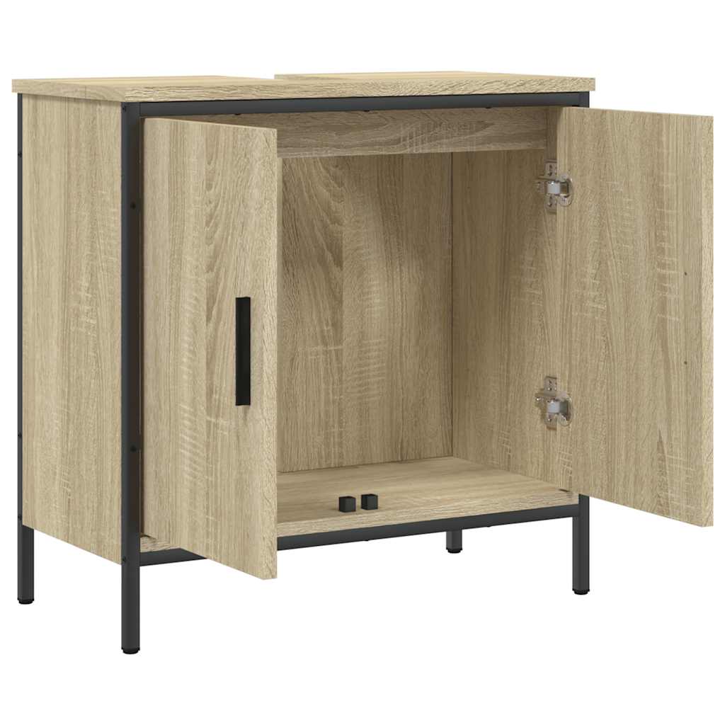 Mobile Lavabo Bagno Rovere Sonoma 60x30x60 cm Legno Multistrato