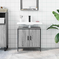Mobile Lavabo Bagno Grigio Sonoma 60x30x60 cm Legno Multistratocod mxl 89478