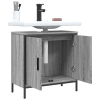 Mobile Lavabo Bagno Grigio Sonoma 60x30x60 cm Legno Multistrato 842449