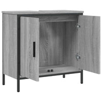 Mobile Lavabo Bagno-Armadietto da bagno Grigio Sonoma 60x30x60 cm Legno Multistrato 283207