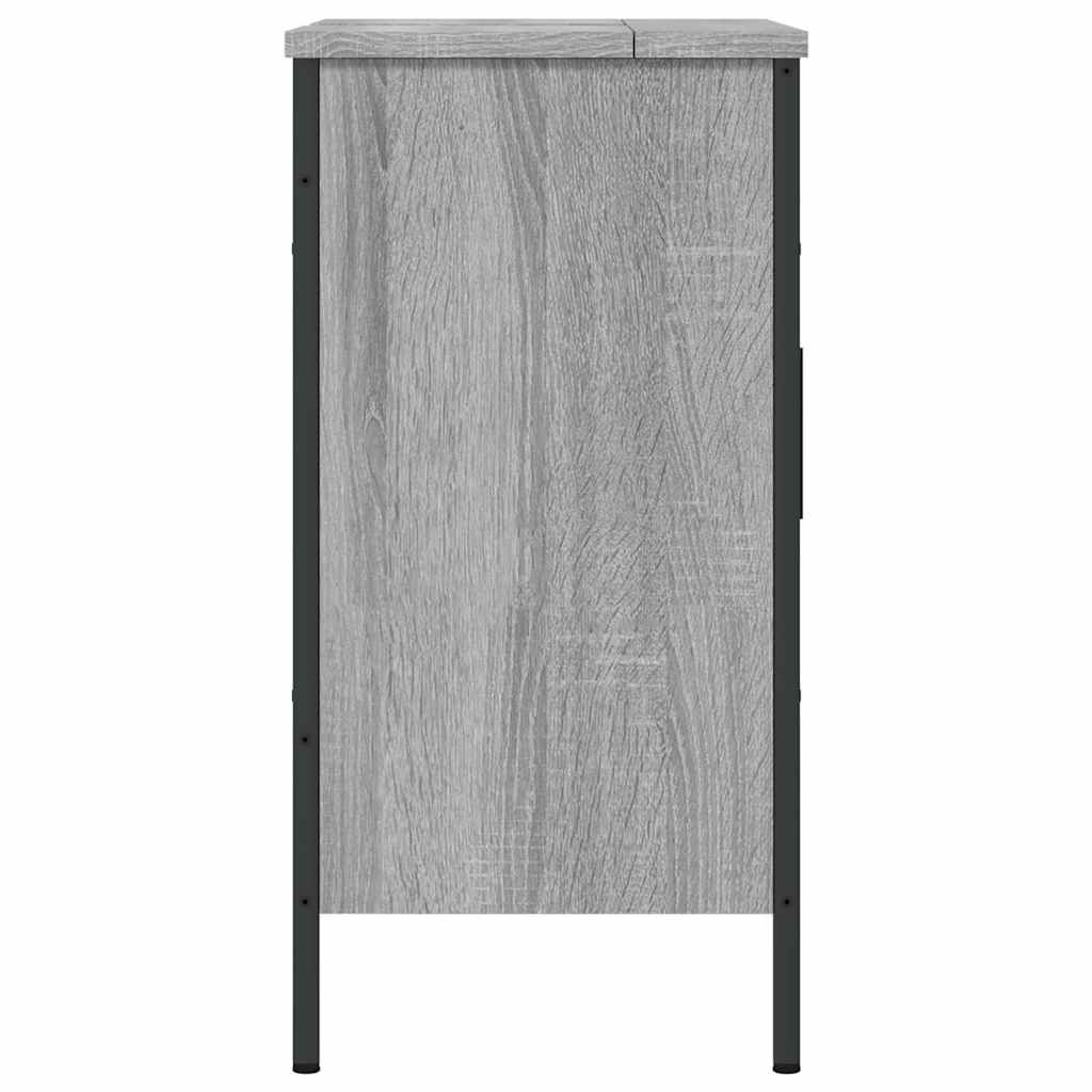 Mobile Lavabo Bagno-Armadietto da bagno Grigio Sonoma 60x30x60 cm Legno Multistrato 283207