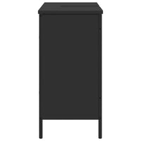 Mobile Lavabo Bagno Nero 80x30x60 cm in Legno Multistrato 842451