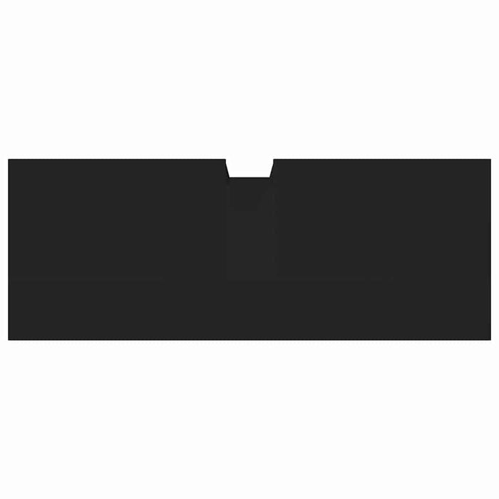 Mobile Lavabo Bagno Nero 80x30x60 cm in Legno Multistrato 842451