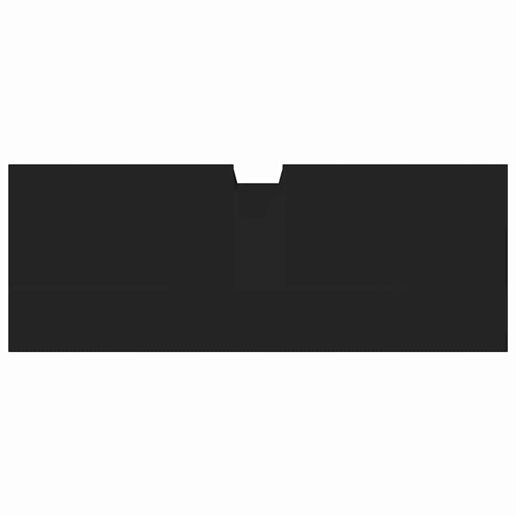 vidaXL Mobile Lavabo Bagno Nero 80x30x60 cm in Legno Multistrato