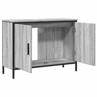Mobile Lavabo Bagno-Armadietto da bagno Grigio Sonoma 80x30x60 cm Legno Multistrato 960065