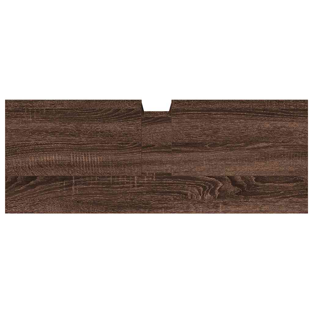 Mobile Lavabo Bagno Rovere Marrone 80x30x60cm Legno Multistrato 842455