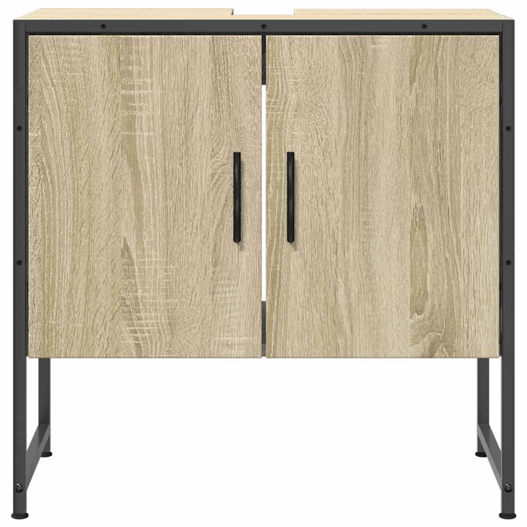 Mobile Lavabo Bagno Rovere Sonoma 60x33x60 cm Legno Multistrato 842457