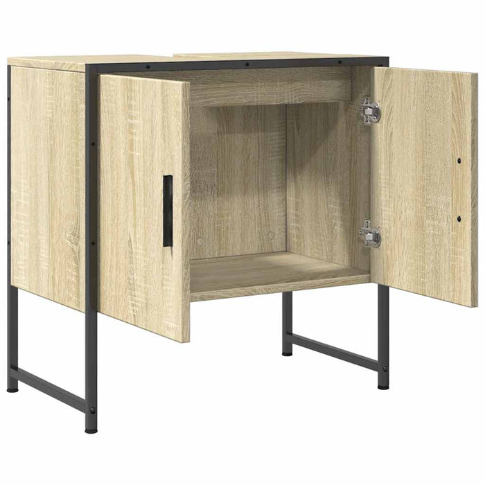 Mobile Lavabo Bagno Rovere Sonoma 60x33x60 cm Legno Multistrato 842457
