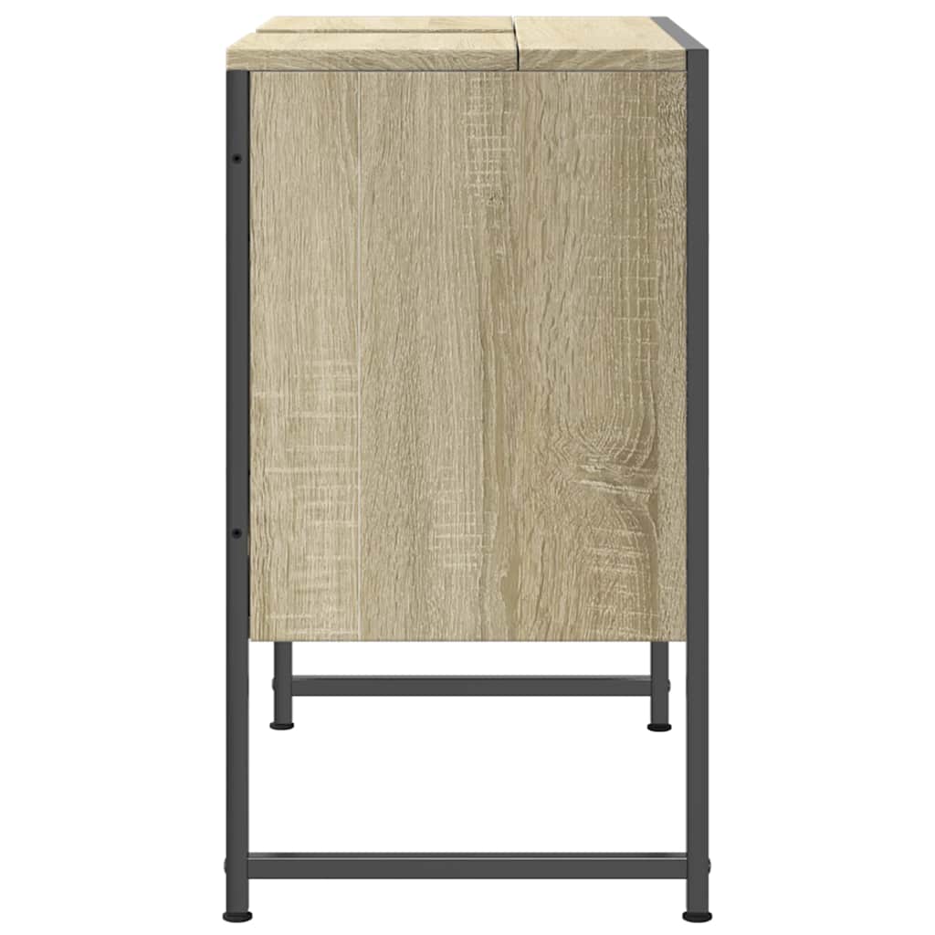 Mobile Lavabo Bagno Rovere Sonoma 60x33x60 cm Legno Multistrato 842457