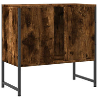 Mobile Lavabo Bagno Rovere Fumo 60x33x60 cm Legno Multistrato 842458