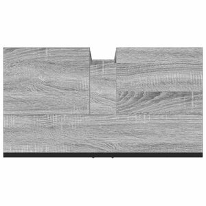 Mobile Lavabo Bagno Grigio Sonoma 60x33x60 cm Legno Multistrato 842459