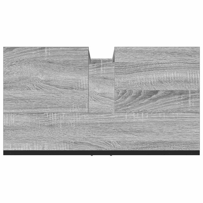 Mobile Lavabo Bagno Grigio Sonoma 60x33x60 cm Legno Multistrato