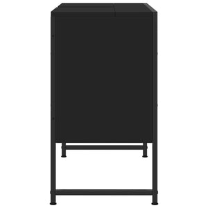 Mobile Lavabo Bagno-Armadietto da bagno Nero 60x30x60 cm Legno Multistrato 612345